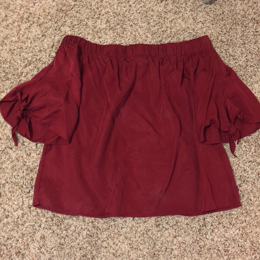 Off the shoulder red top (Francesca’s)